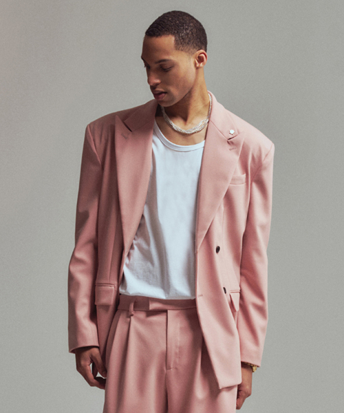 Men Double jacket P Pink