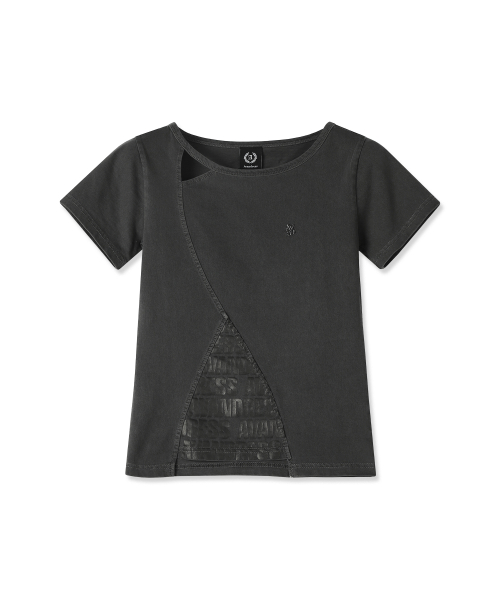 Triangle Pigment Tee CHARCOAL