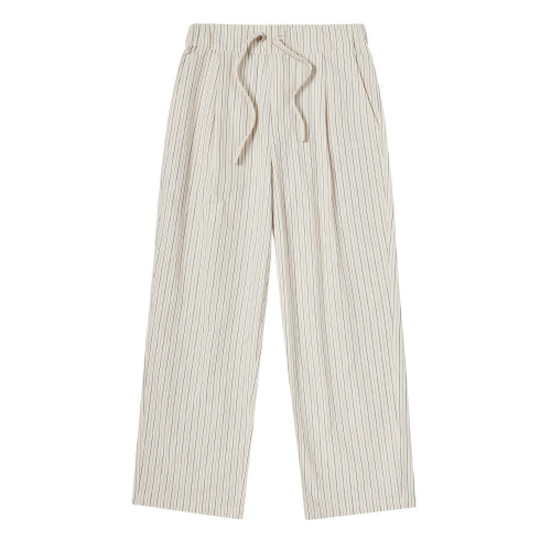 STRIPE SET UP LOOSE FIT PANTS (2COLOR)
