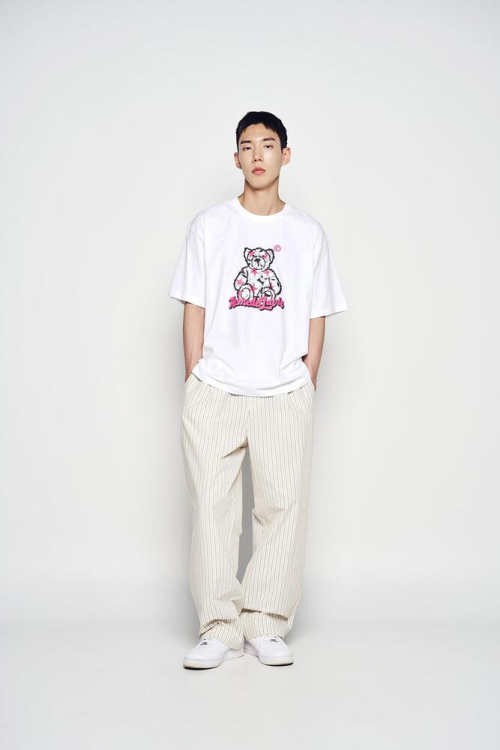 STRIPE SET UP LOOSE FIT PANTS (2COLOR)