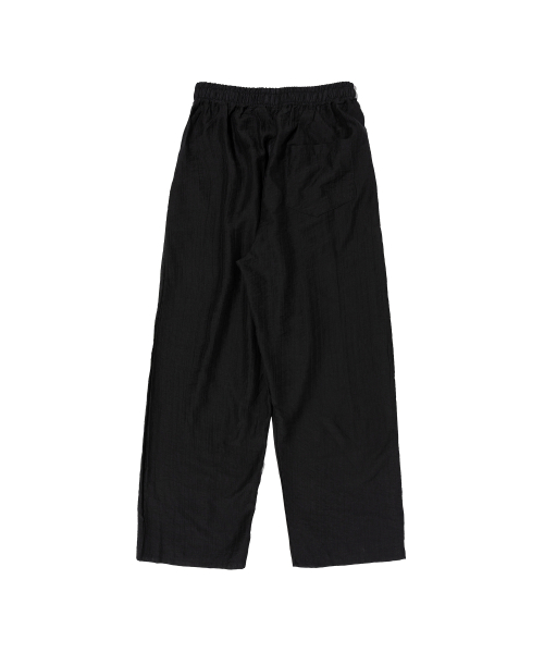 Брюки на резинке с оборками (Black)