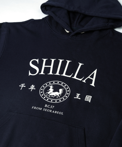 Худи с арочным логотипом Shilla (Dark Navy)