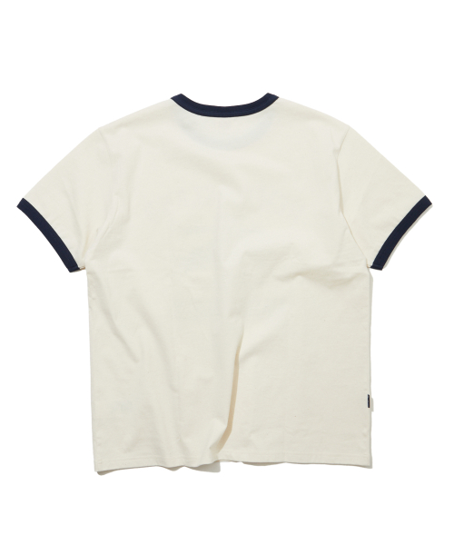 New England винтажная графическая ринговая футболка Ivory FS2KT73U