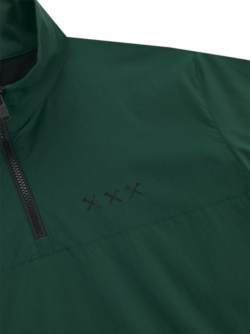 Half Zip-up Ventilation Stand Collar P-shirts (GN)
