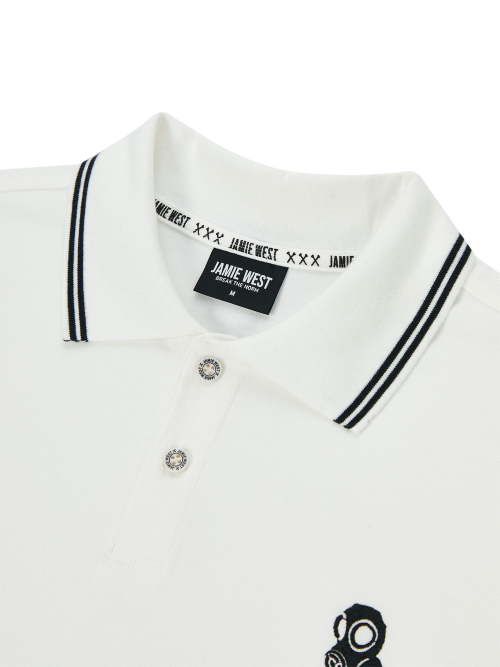 Поло-футболка Nik Stripe Point Essential White