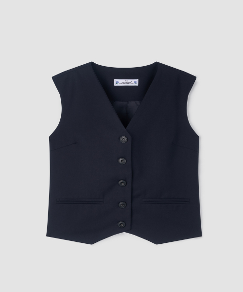 Жилет с ремнем Cinch _ Ivory & Navy