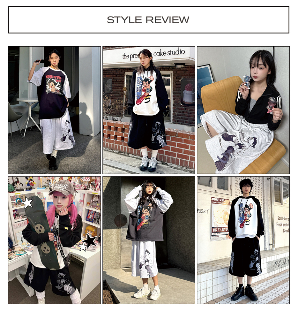 MAINBOOTH Stray Kids スンミン着用　ハーフパンツ　鉄腕アトム Qoo10 MAIN BOOTH Stray Kids スンミン レタリン