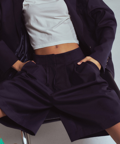 Half slacks Navy