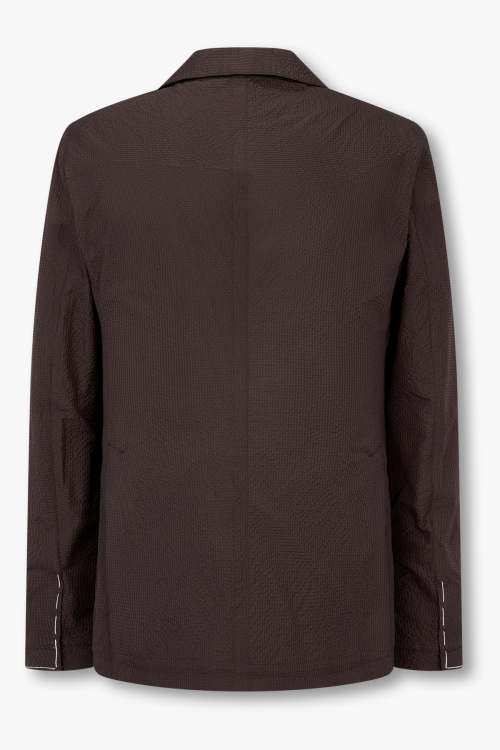[TAGLIATORE] Клетчатый жакет из сирсакера_Dark Brown 4715102608