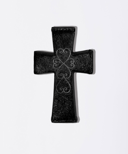 Cross Hair On Strap Wallet Black