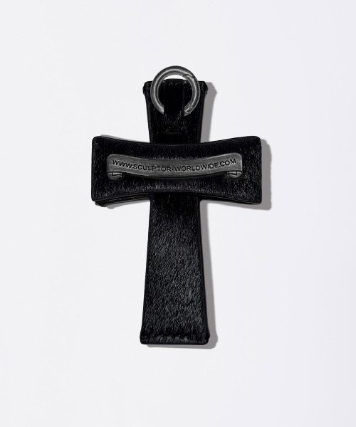 Cross Hair On Strap Wallet Black