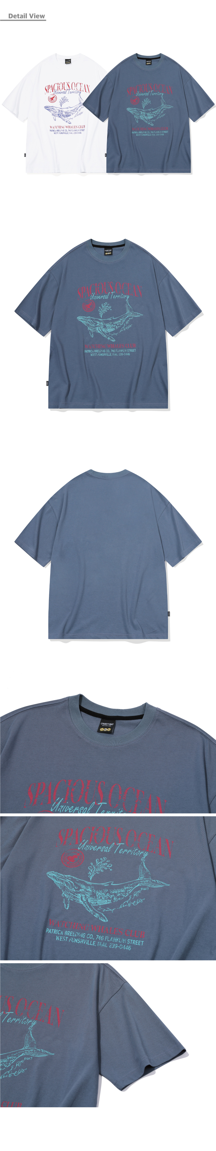 [CPGN STUDIO]★25SS★韓国人気★OCEAN WHALE SHORT SLEEVE TEE MUSINSA公式 | CPGN STUDIO Ocean Whale Short Sleeve Tee White