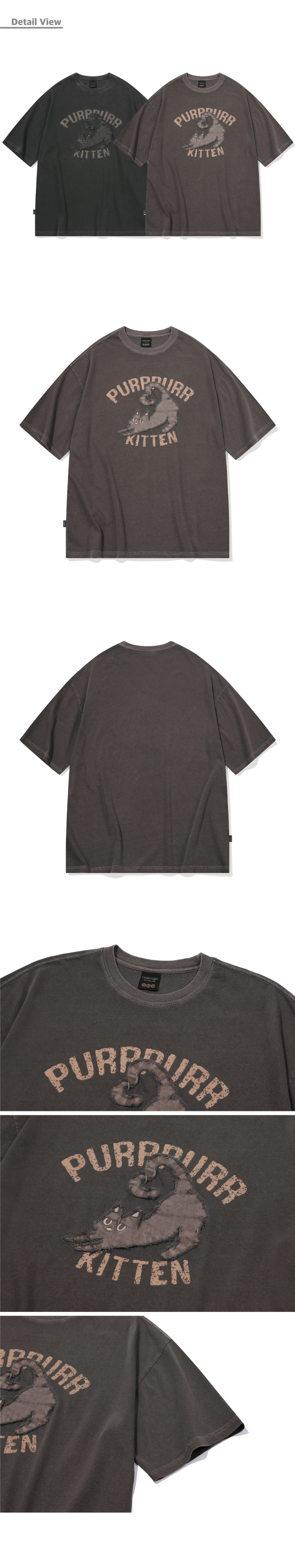 [CPGN STUDIO]★25SS★KITTEN PATCH PIGMENT SHORT SLEEVE TEE MUSINSA | CPGN STUDIO Kitten Patch Pigment Short Sleeve T