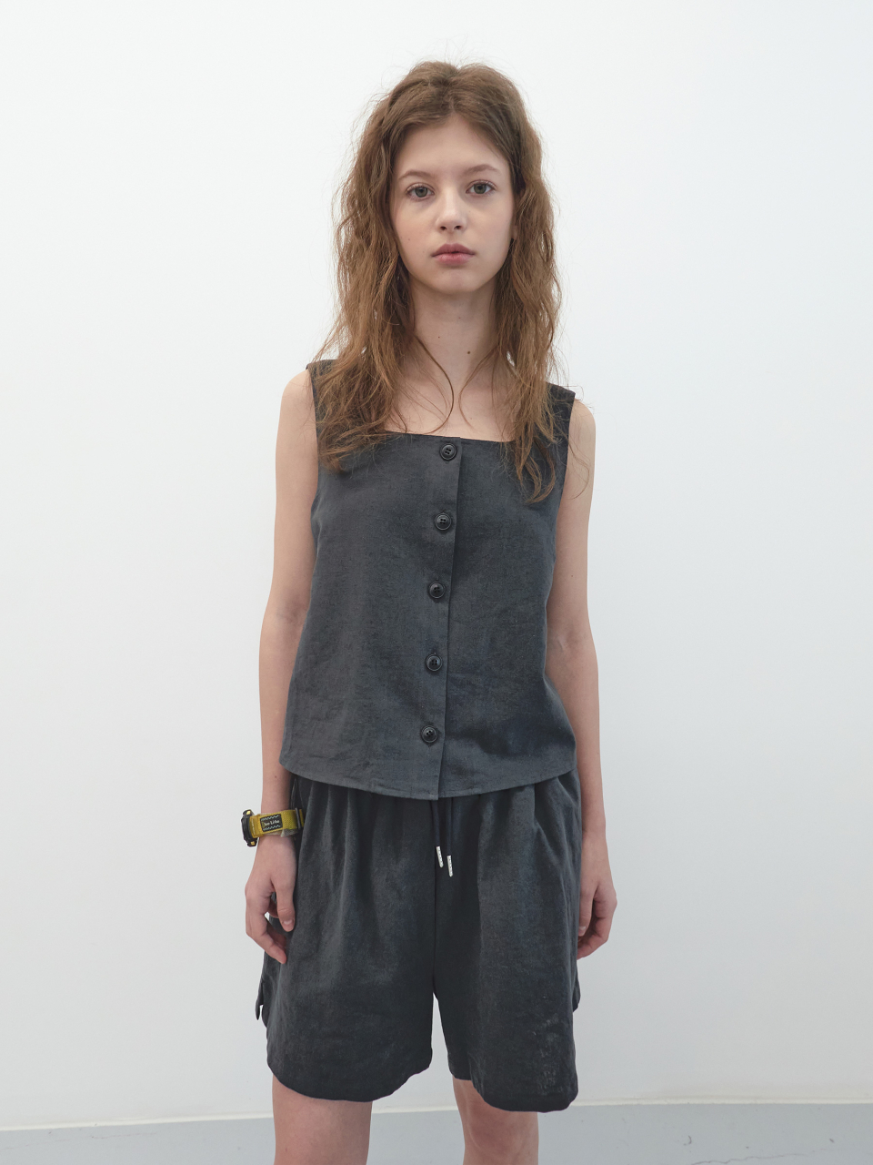 【ENZO BLUES】linen banding shorts リネン ショーツ ENZO BLUES】linen banding shorts リネン ショーツ