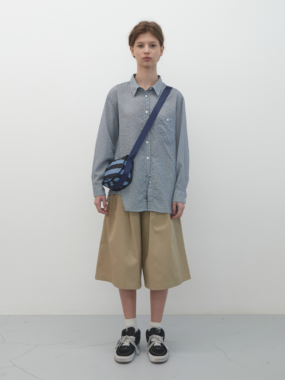 [ENZO BLUES]コットンバンディングハーフ・パンツ MUSINSA公式 | ENZO BLUES Cotton Banding Half Pants (Beige)