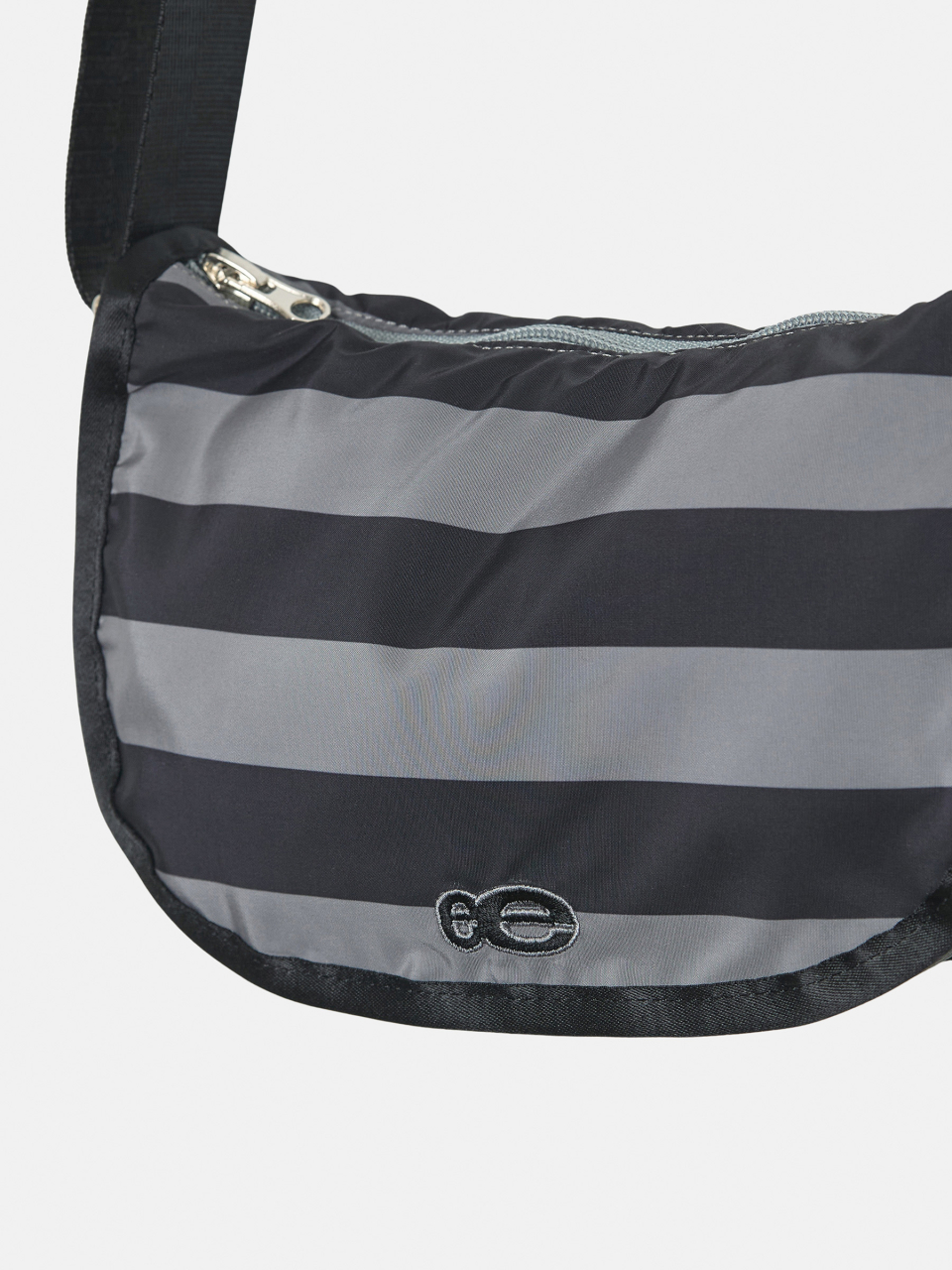 ENZO BLUES ♥ Striped Cross Bag/ 追跡付 MUSINSA | ENZO BLUES Striped Crossbody Bag (Black)