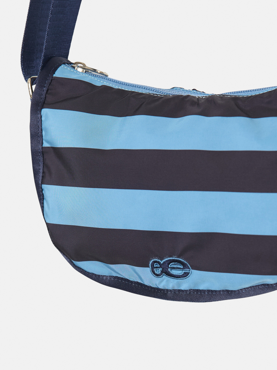 MUSINSA | ENZO BLUES Striped Crossbody Bag (Blue)