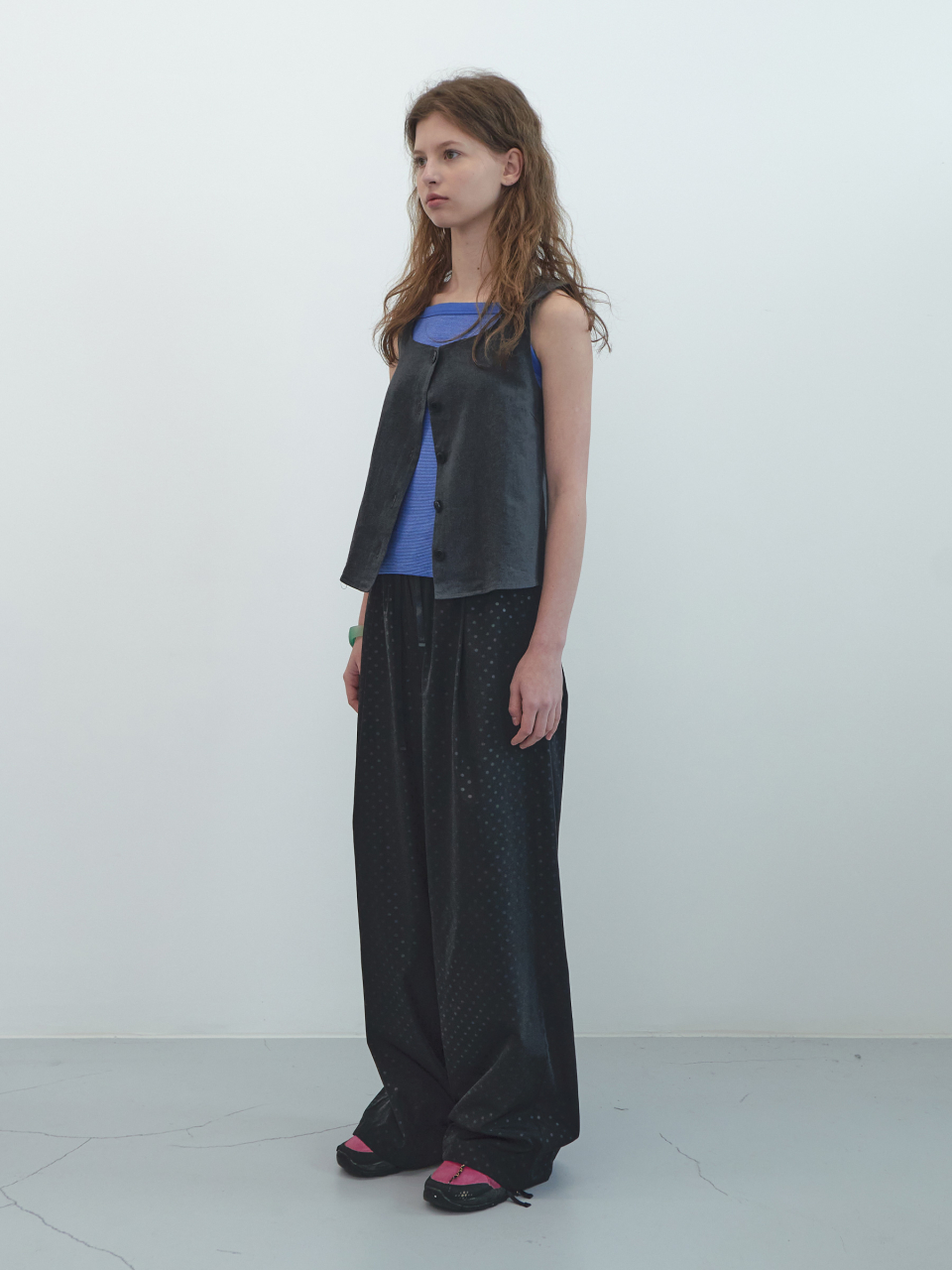【YOURNUS】Luigi Pigment Washing Vest Original Onesie 2.0 Light Green - Onepiece