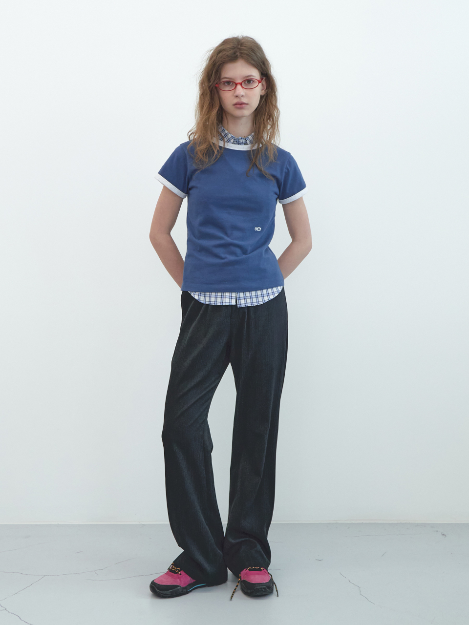 【ENZO BLUES】Double Logo Ringer T-Shirt リンガー Tシャツ Enzo Blues Double Logo Ringer T-shirt Ringer Short Sleeve on