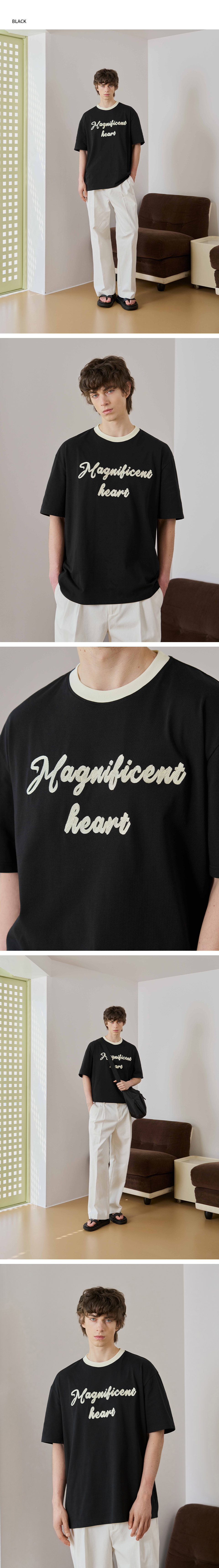 ★DRAW FIT★ Sans Serif Embroidered T-Shirt [BLACK] MUSINSA | DRAW FIT San Serif Embroidery T-shirt [BLACK]