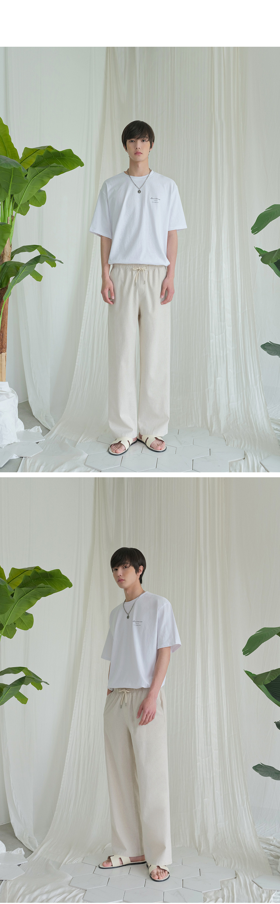 ★24SS新作★AVANDRESS★FRENCH LINEN SEMI-WIDE BANDING PANTS MUSINSA | AVANDRESS French Linen Like Semi-Wide Banding