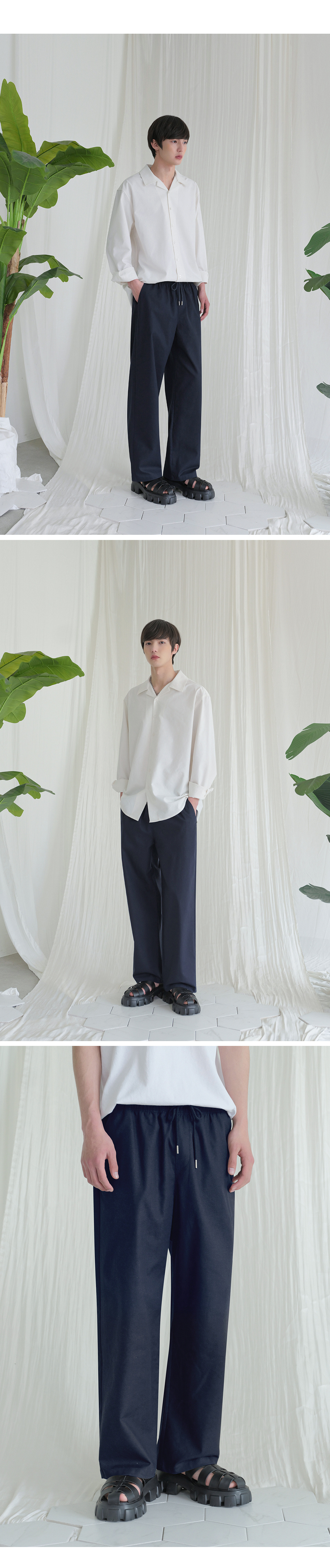 MUSINSA | AVANDRESS French Linen Like Semi-Wide Banding