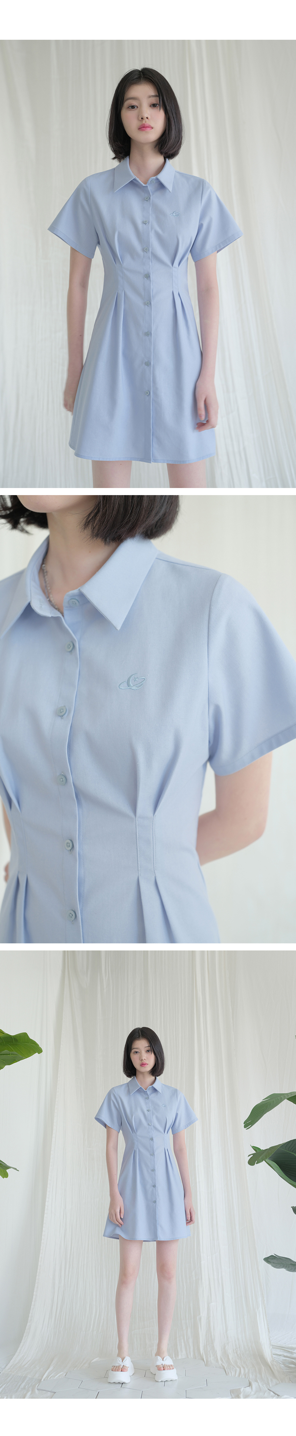 MUSINSA | AVANDRESS French Linen Like Slim Shirt Dress - 5COL