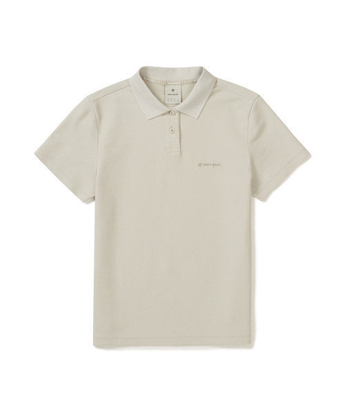 Женское базовое поло пике (S25MWFPS67) Light Beige