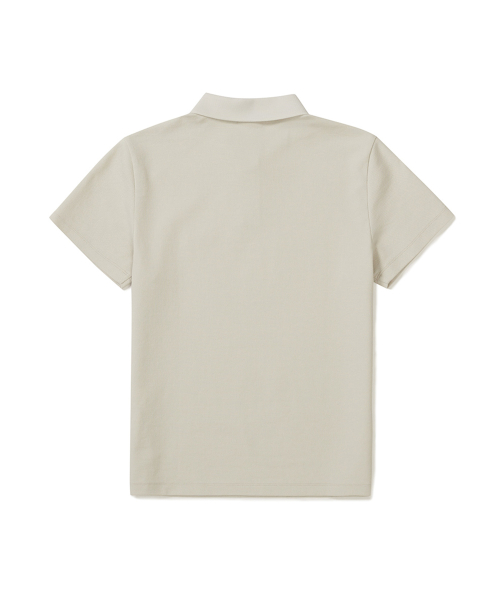 Женское базовое поло пике (S25MWFPS67) Light Beige