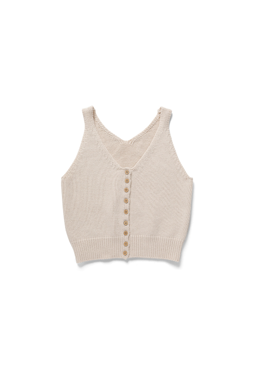 Вязаный безрукавник Nuts Beige