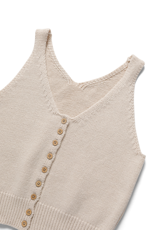Вязаный безрукавник Nuts Beige