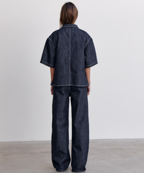 Куртка из нелиняющего денима Curve, Indigo Blue