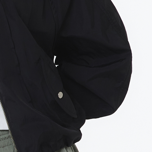 Женский лонгслив со стойкой костюм-ветровка (Black) 5LB1312