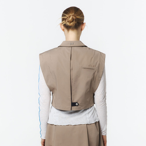 женский приталенный VEST (бежевый)_5LB1431