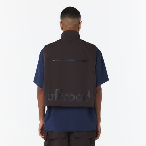 Жилет унисекс со стойкой (Dark Brown)_5LG1413