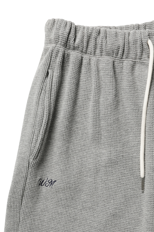 Вафельные спортивные штаны_Grey