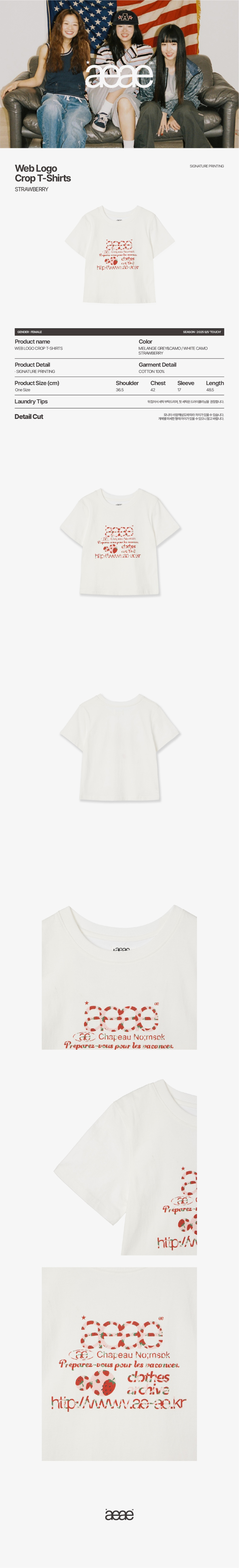 WEB LOGO T-SHIRTS [STRAWBERRY] – aeae JAPAN