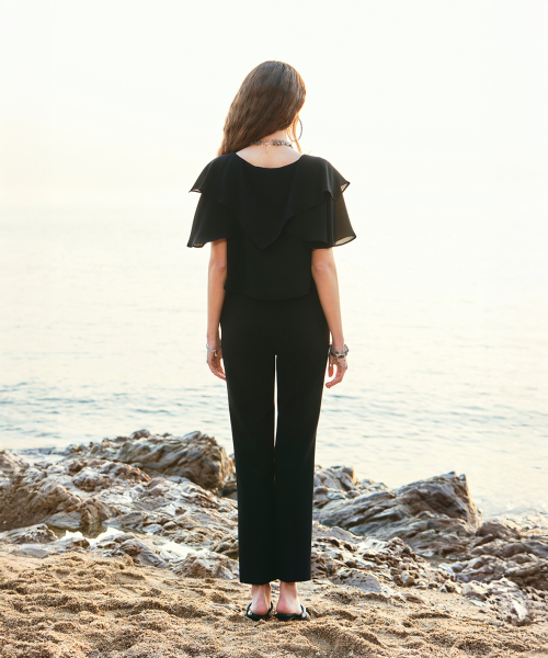 Flared Trousers_Black