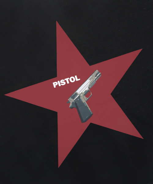 Футболка GT122 Pistol Star Ringer (BLACK)