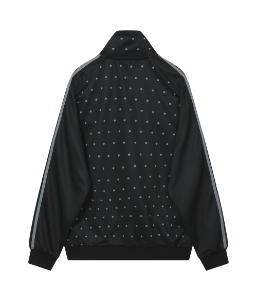 Спортивная кофта на молнии в горошек (Black)
