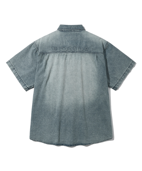 Denim Carpenter Half Sleeve Shirts Blue