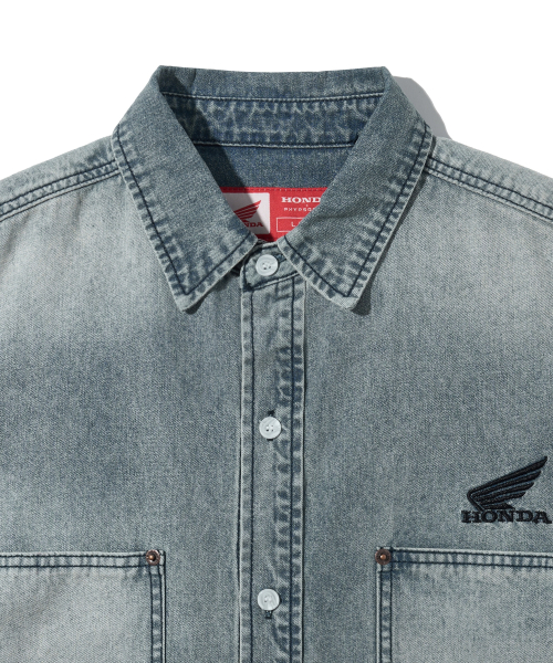 Denim Carpenter Half Sleeve Shirts Blue