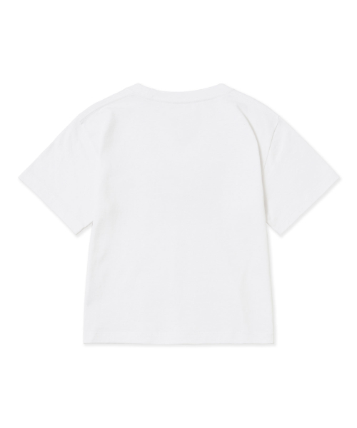 W DOUGHNUT TAG TEE - WHITE