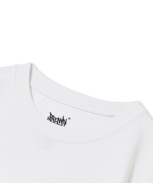 W DOUGHNUT TAG TEE - WHITE
