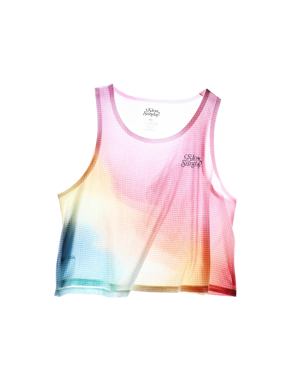 Running Crop Singlet  Candy Floss 04
