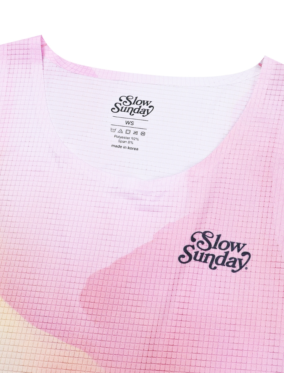 Running Crop Singlet  Candy Floss 07