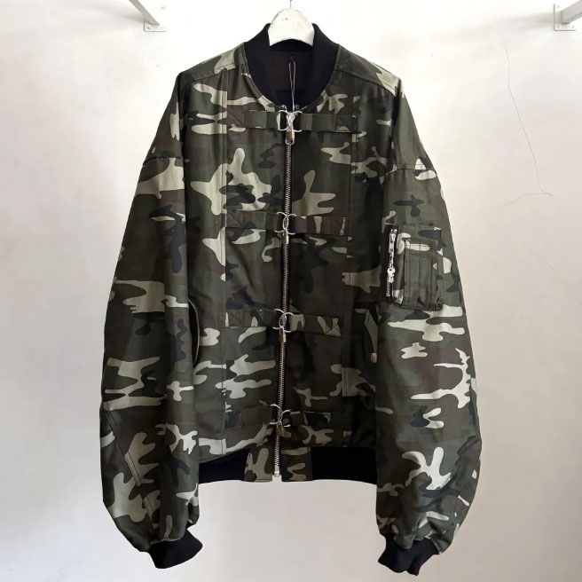 키딜(KIDILL) [KIDILL] REVERSIBLE PADLOCK MA-1 JACKET - CAMOUFLAGE