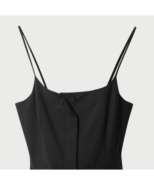 Лёгкий шерстяной комбинезон CATIA — Black