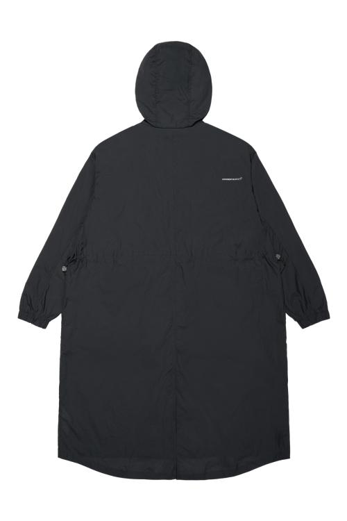 LIGHT WEIGHT LONG HOOD PARKA (CHARCOAL)