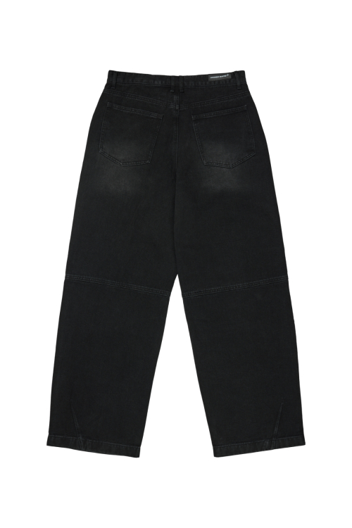 WIDE FIT DENIM PANTS (BLACK)